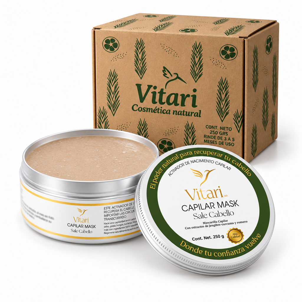 Vitari MR Capilar Mask Sale Cabello | Activador de Crecimiento Capilar