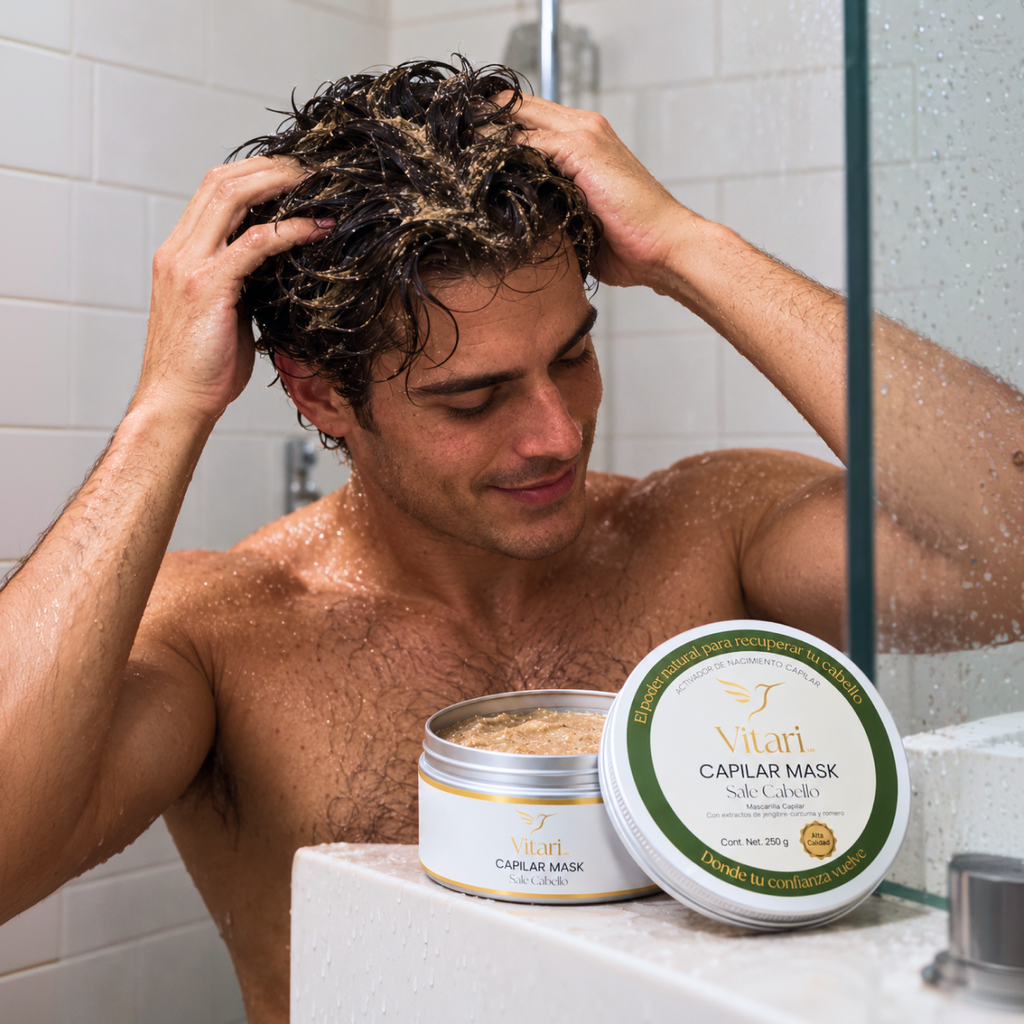 Vitari MR Capilar Mask Sale Cabello | Activador de Crecimiento Capilar