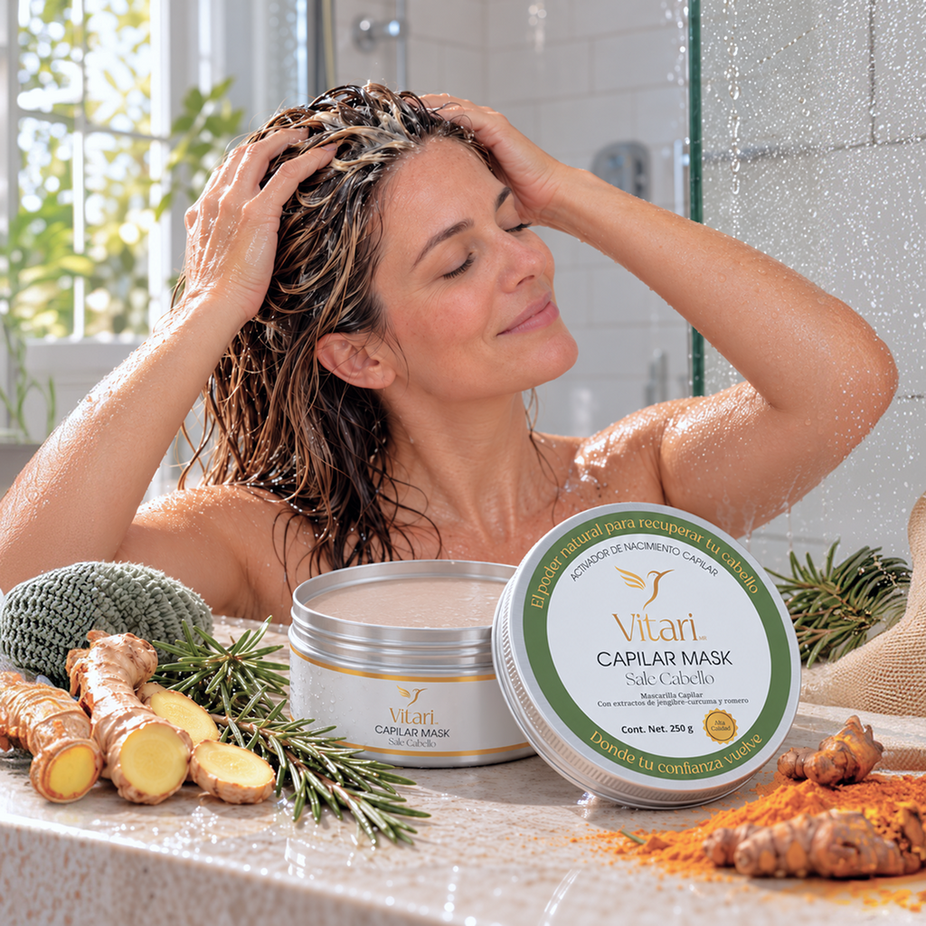 Vitari MR Capilar Mask Sale Cabello | Activador de Crecimiento Capilar